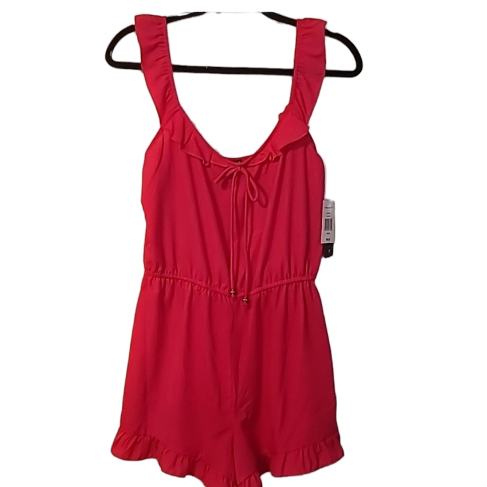 CITY TRIANGLES BRIGHT PINK WOMENS ROMPER SIZE MEDIUM